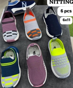 NS KNITTING KIDS 6X11 SINGLE CLR SET 6 pcs LOOSE 130