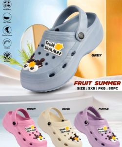 NP CROX 5X8 FRUTI SUMMER SINGLE CLR SET 4 pcs LOOSE 110